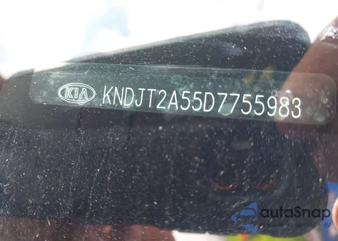 2013 Kia Soul из США, поврежденный, VIN KNDJT2A55D7755983